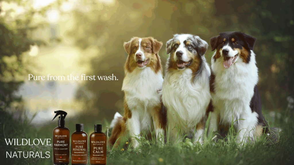 Wildlove Naturals Canadian Dog Grooming products made in Canada